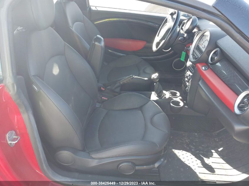2013 MINI COUPE COOPER S WMWSX3C52DT408661