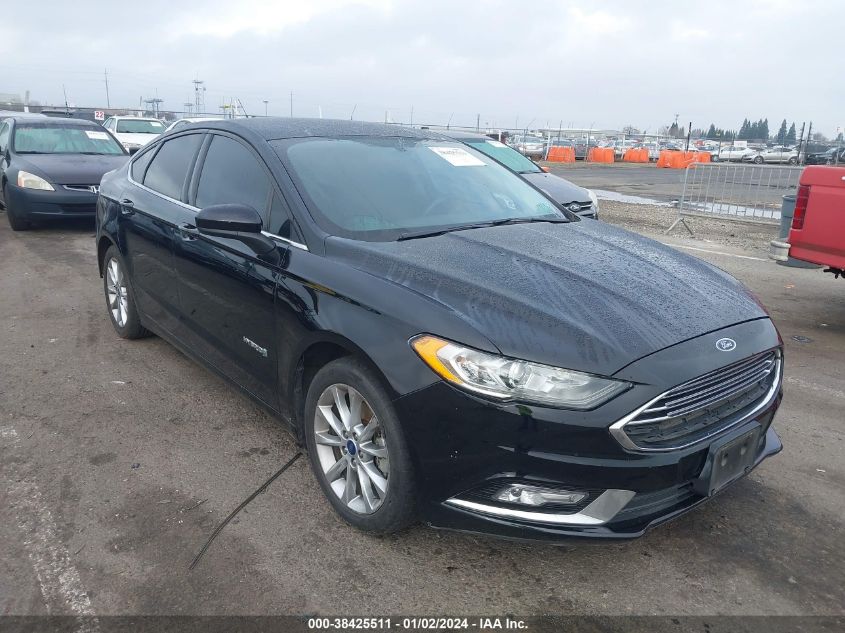 3FA6P0LU2HR182936 FORD FUSION HYBRID SE HYBRID 2017