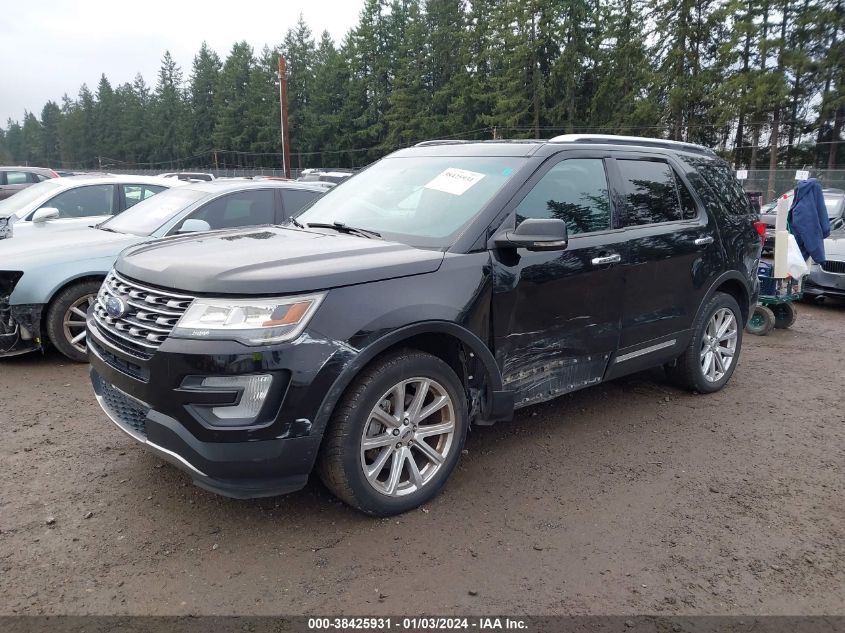 2016 FORD EXPLORER LIMITED - 1FM5K8F82GGC08812
