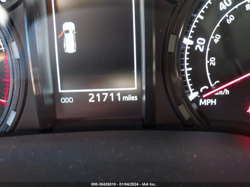 2022 TOYOTA 4RUNNER SR5/SR5 PREMIUM/TRAIL/LIMITED/TRD SPORT/TRD OFF ROAD/TRD OFF ROAD PREM/TRD PRO - JTENU5JR5N6044208
