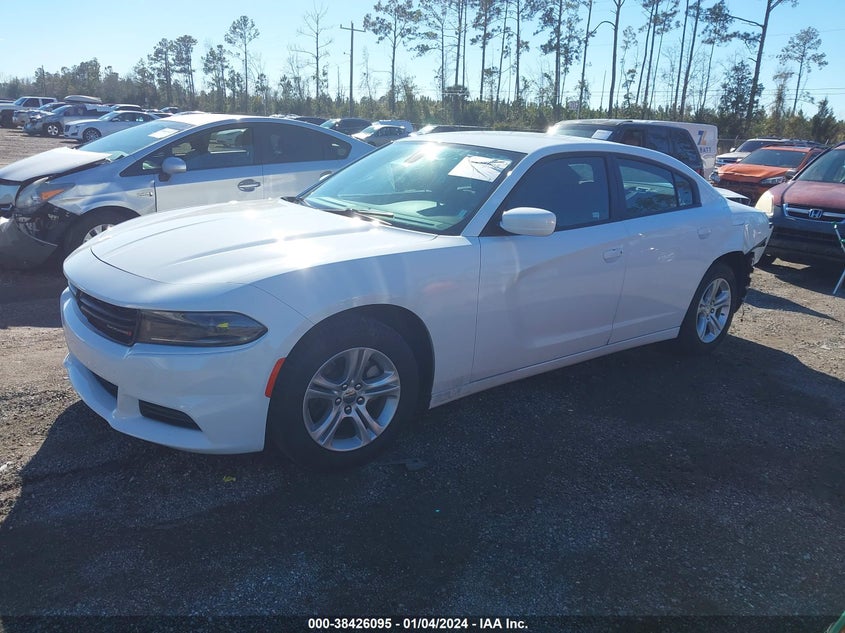 VIN 2C3CDXBG7NH267129 2022 DODGE CHARGER SXT RWD