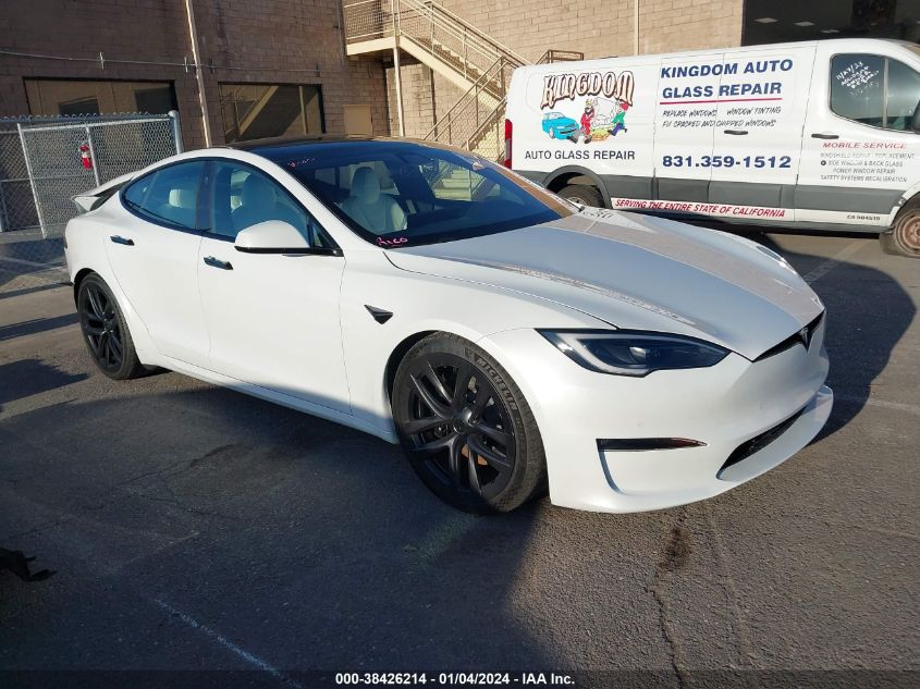 2022 TESLA MODEL S PLAID TRI MOTOR ALL-WHEEL DRIVE - 5YJSA1E66NF483074