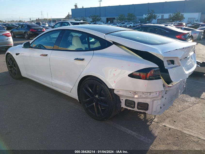 2022 TESLA MODEL S PLAID TRI MOTOR ALL-WHEEL DRIVE - 5YJSA1E66NF483074