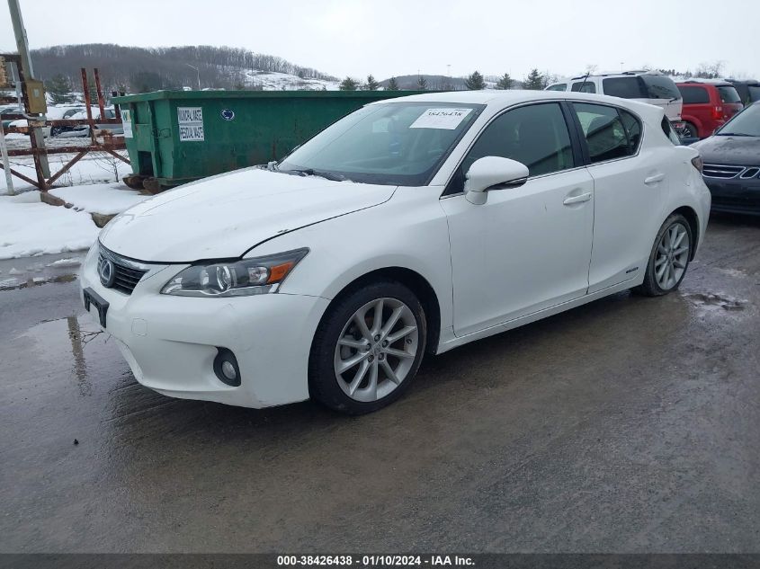 2013 LEXUS CT 200H - JTHKD5BH2D2147605