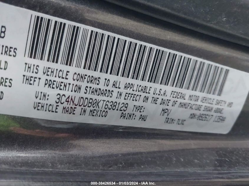 2019 JEEP COMPASS TRAILHAWK - 3C4NJDDB0KP638129