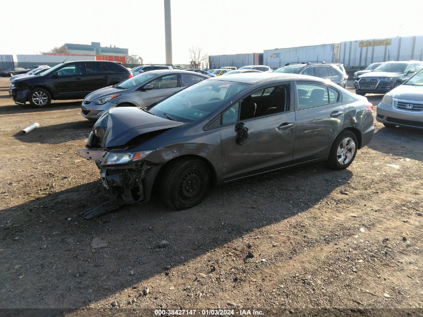 2013 HONDA CIVIC LX - 2HGFB2F55DH522242