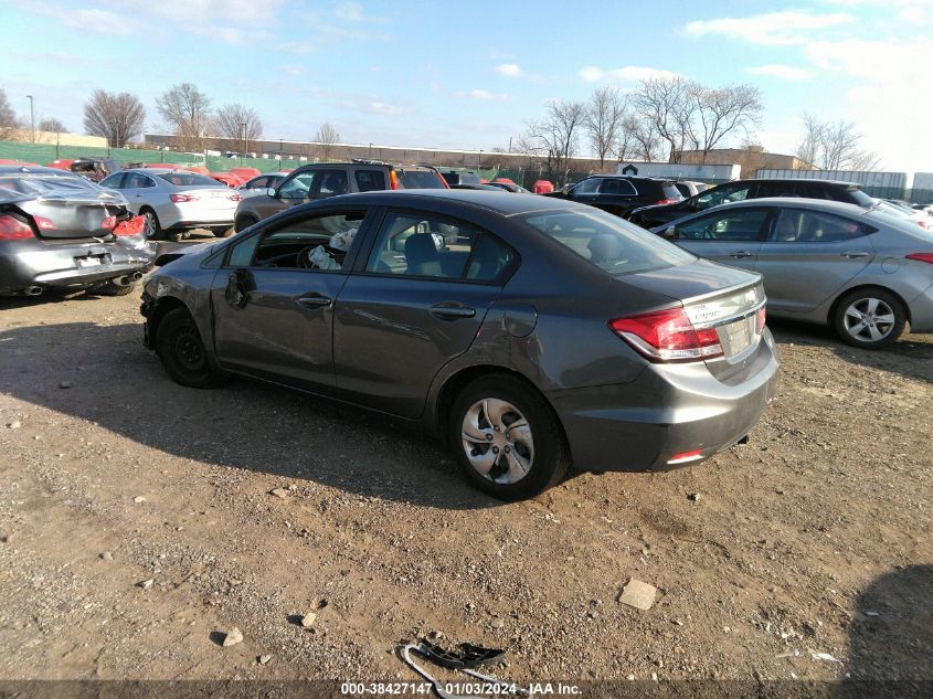 2013 HONDA CIVIC LX - 2HGFB2F55DH522242