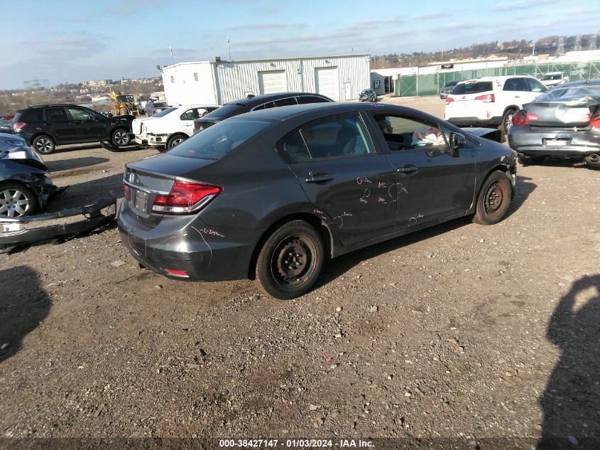 2013 HONDA CIVIC LX - 2HGFB2F55DH522242
