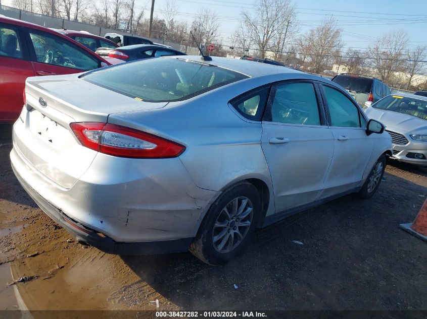 2016 FORD FUSION S - 3FA6P0G76GR261996