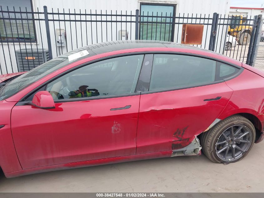 2022 TESLA MODEL 3 - 5YJ3E1EB6NF275637