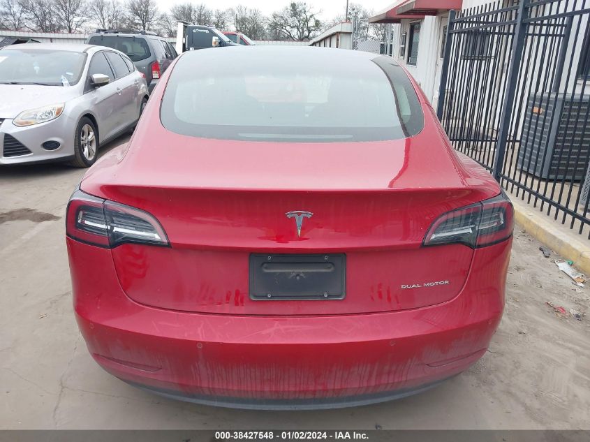 2022 TESLA MODEL 3 - 5YJ3E1EB6NF275637