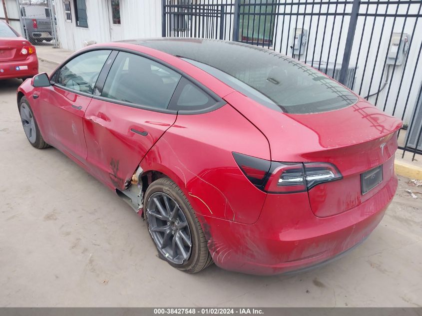 2022 TESLA MODEL 3 - 5YJ3E1EB6NF275637