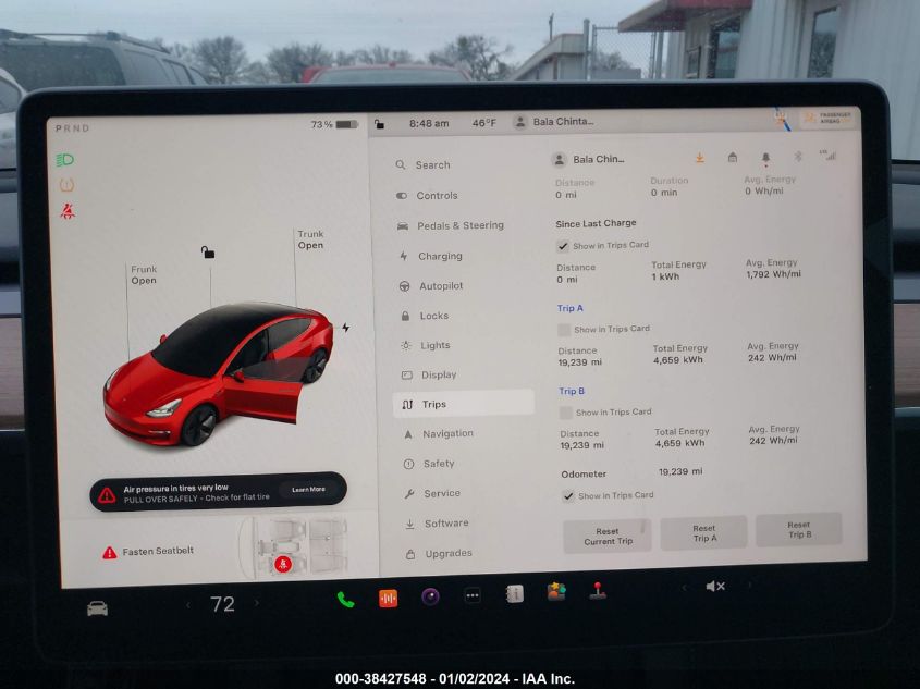 2022 TESLA MODEL 3 - 5YJ3E1EB6NF275637