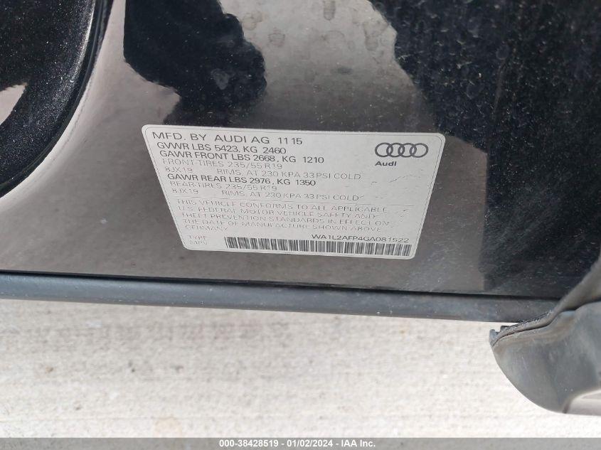 2016 AUDI Q5 2.0T PREMIUM - WA1L2AFP4GA081522