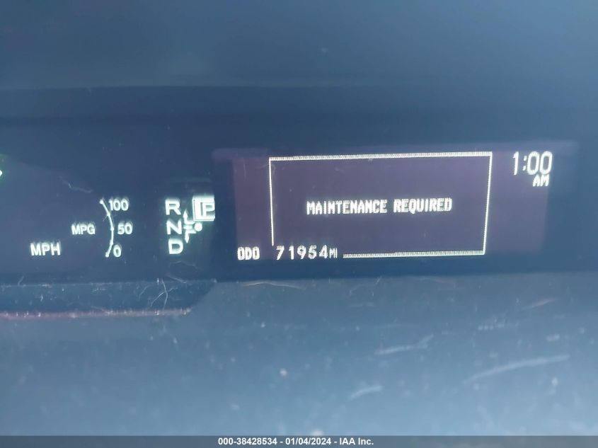 2014 TOYOTA PRIUS FIVE/FOUR/THREE/TWO - 0JTDKN3DU5E385765