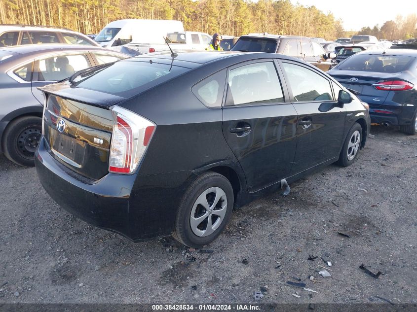 2014 TOYOTA PRIUS FIVE/FOUR/THREE/TWO - 0JTDKN3DU5E385765