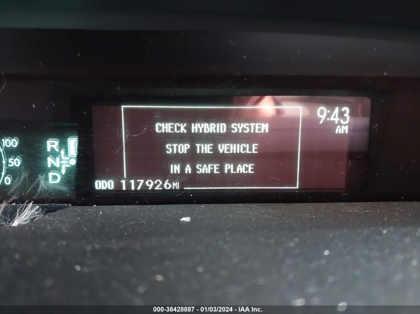 2013 TOYOTA PRIUS - JTDKN3DU5D0345085
