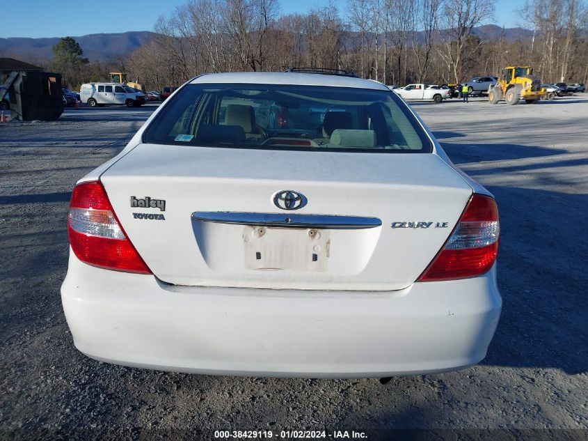 4T1BE32K03U202677 | 2003 TOYOTA CAMRY