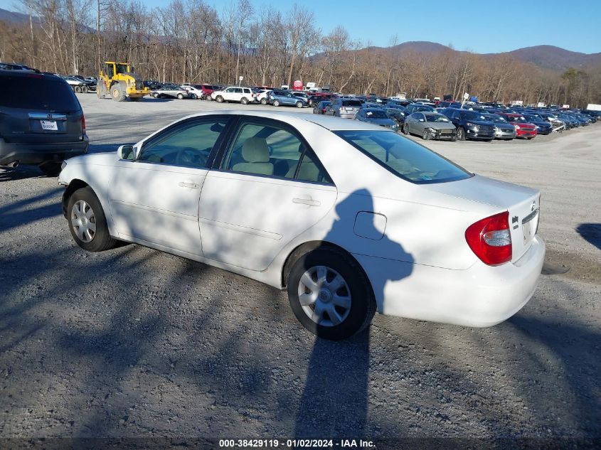 4T1BE32K03U202677 | 2003 TOYOTA CAMRY