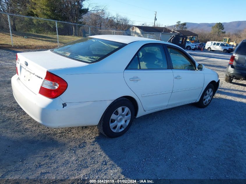 4T1BE32K03U202677 | 2003 TOYOTA CAMRY