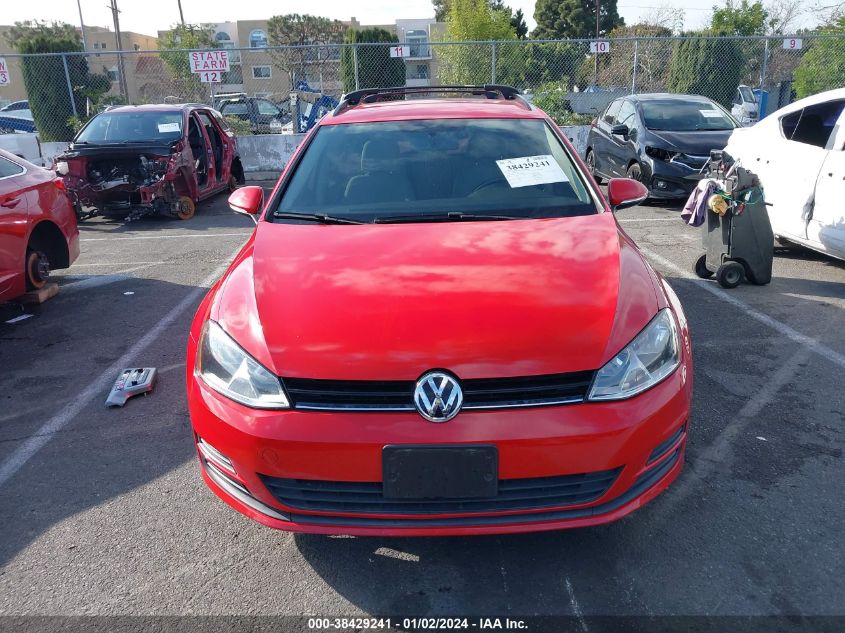 2016 VOLKSWAGEN GOLF SPORTWAGEN TSI S 4-DOOR - 3VWC17AU9GM519881