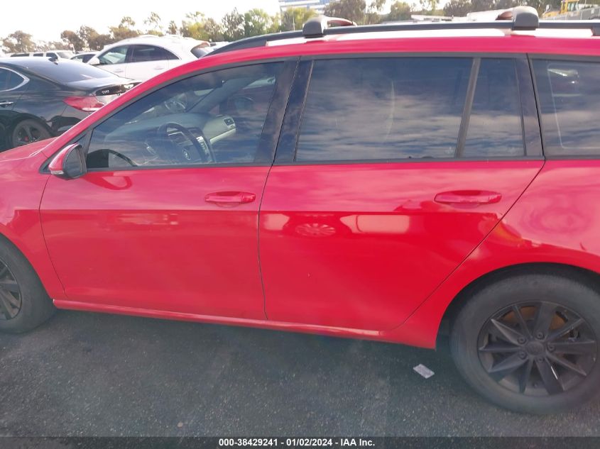 2016 VOLKSWAGEN GOLF SPORTWAGEN TSI S 4-DOOR - 3VWC17AU9GM519881
