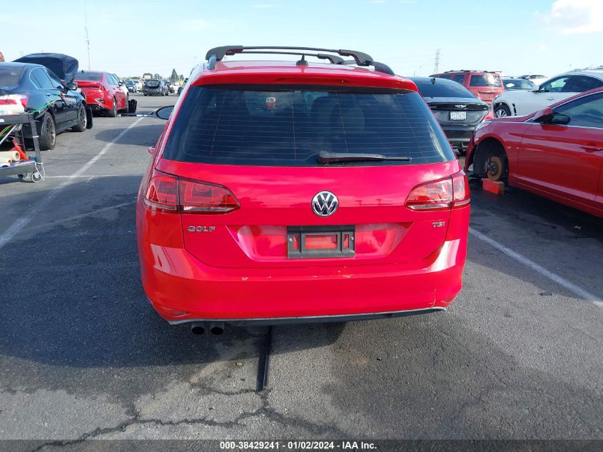 2016 VOLKSWAGEN GOLF SPORTWAGEN TSI S 4-DOOR - 3VWC17AU9GM519881