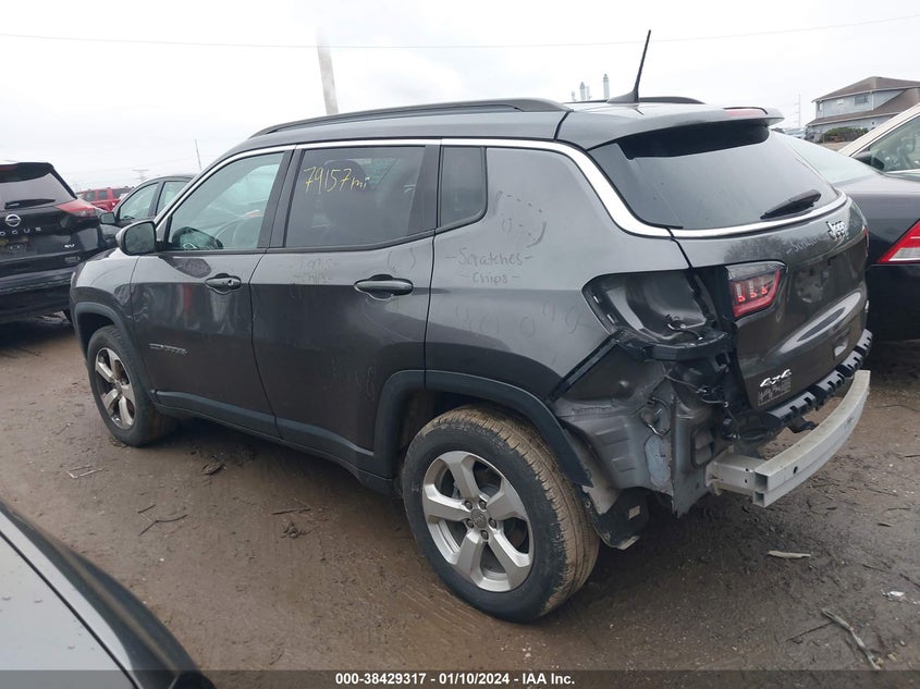 VIN 3C4NJDBB0HT628017 2017 JEEP NEW COMPASS LATITUDE 4X4
