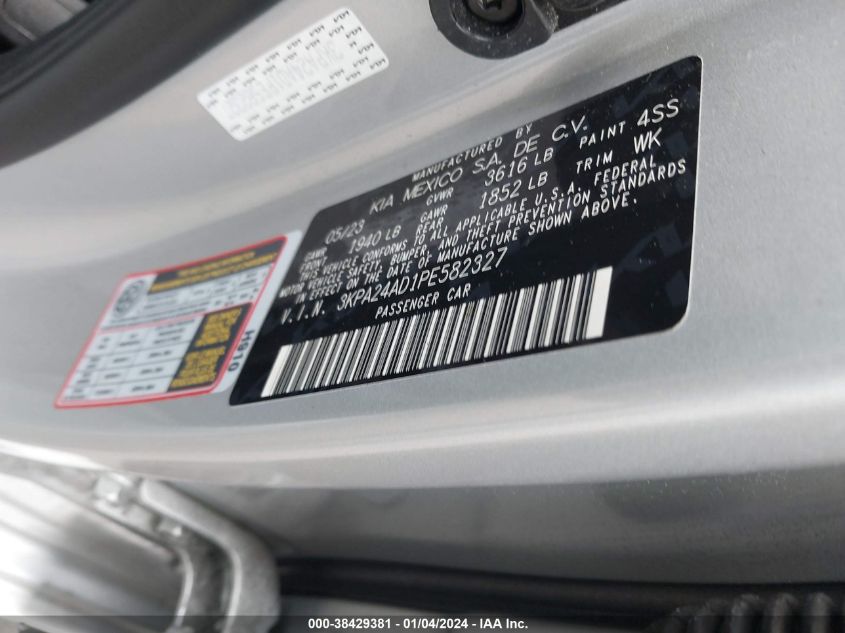 2023 KIA RIO LX/S - 3KPA24AD1PE582327