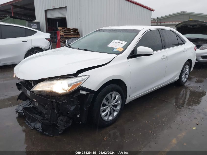 2016 TOYOTA CAMRY LE - 4T4BF1FK1GR528933