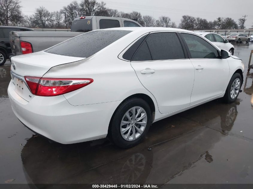 2016 TOYOTA CAMRY LE - 4T4BF1FK1GR528933