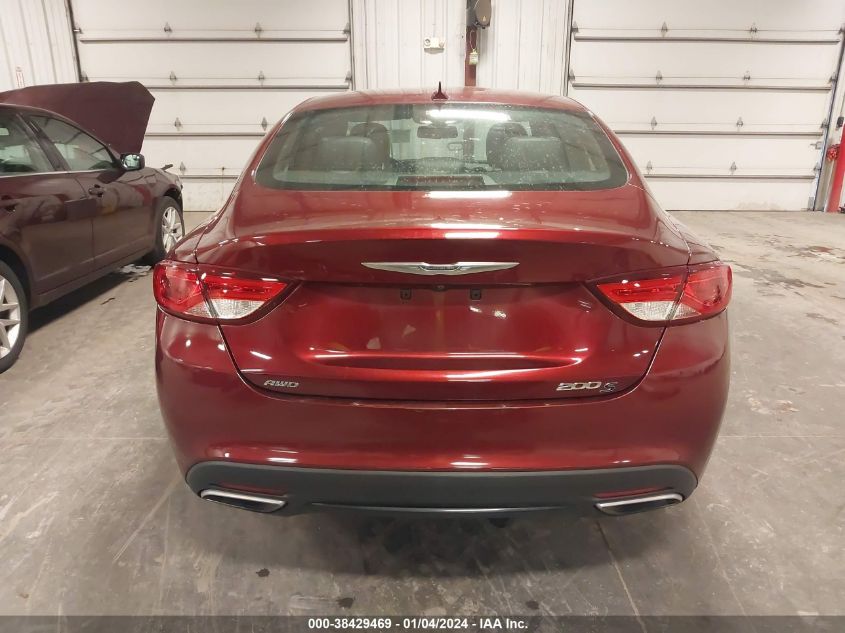 2015 CHRYSLER 200 S - 1C3CCCDG3FN617910