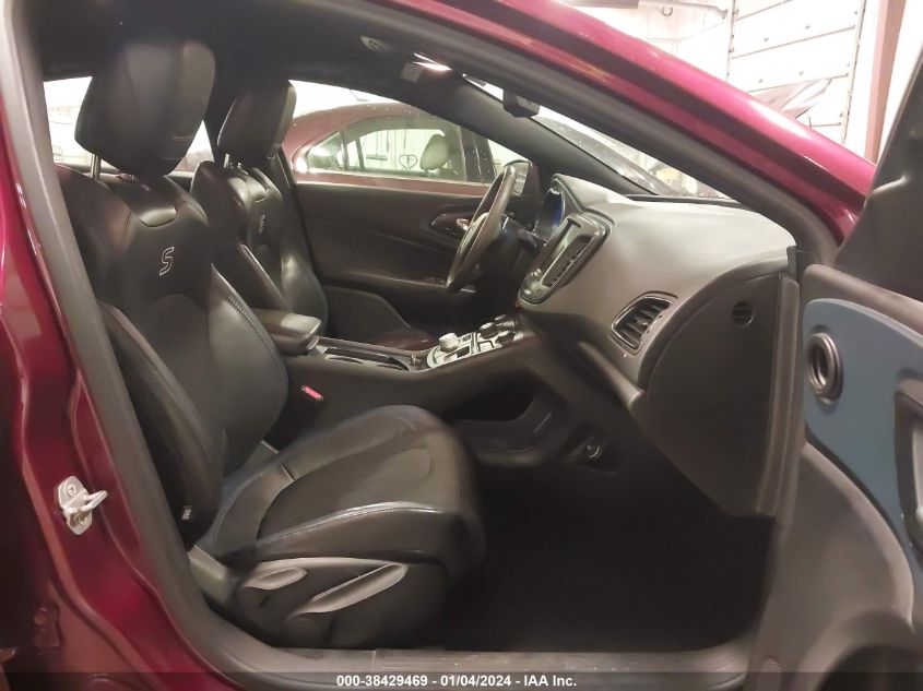 2015 CHRYSLER 200 S - 1C3CCCDG3FN617910