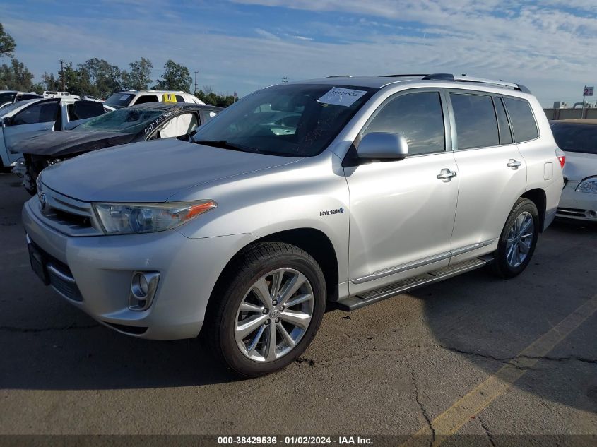 2013 TOYOTA HIGHLANDER HYBRID LIMITED V6 JTEDC3EH9D2012680