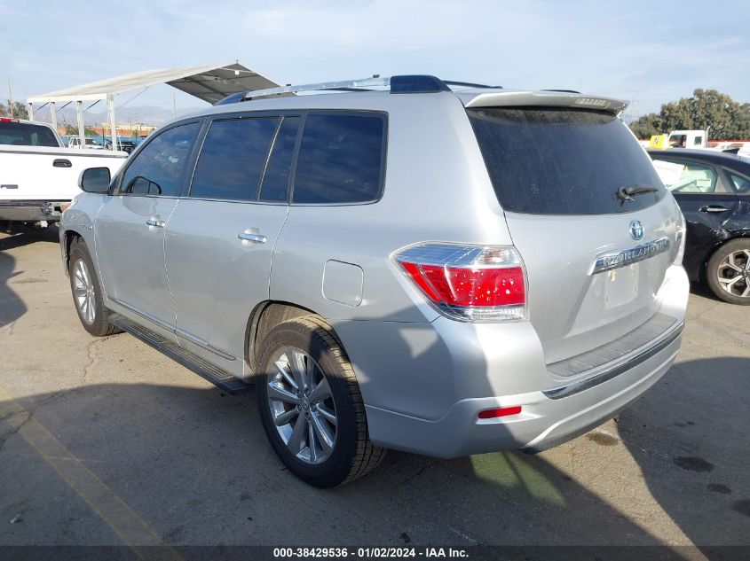 2013 TOYOTA HIGHLANDER HYBRID LIMITED V6 JTEDC3EH9D2012680