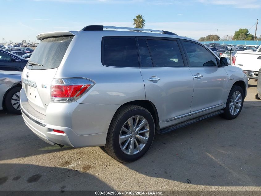 2013 TOYOTA HIGHLANDER HYBRID LIMITED V6 JTEDC3EH9D2012680