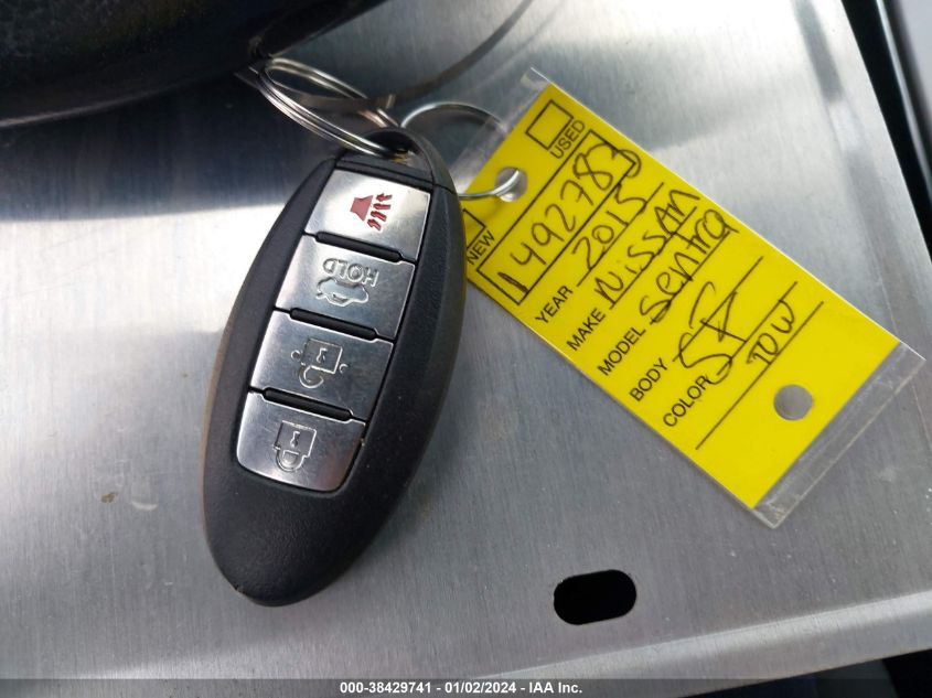 2015 NISSAN SENTRA SV - 3N1AB7AP7FY291780