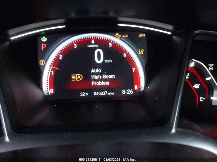 2019 HONDA CIVIC SPORT - 2HGFC2F89KH518828