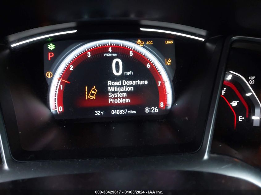 2019 HONDA CIVIC SPORT - 2HGFC2F89KH518828