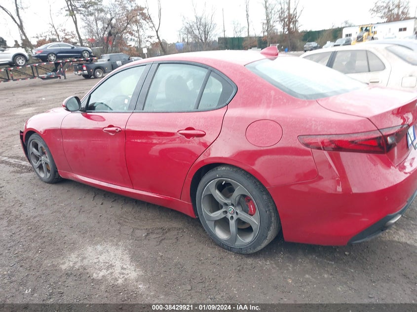 VIN ZARFAECN8H7557095 2017 ALFA ROMEO GIULIA TI RWD
