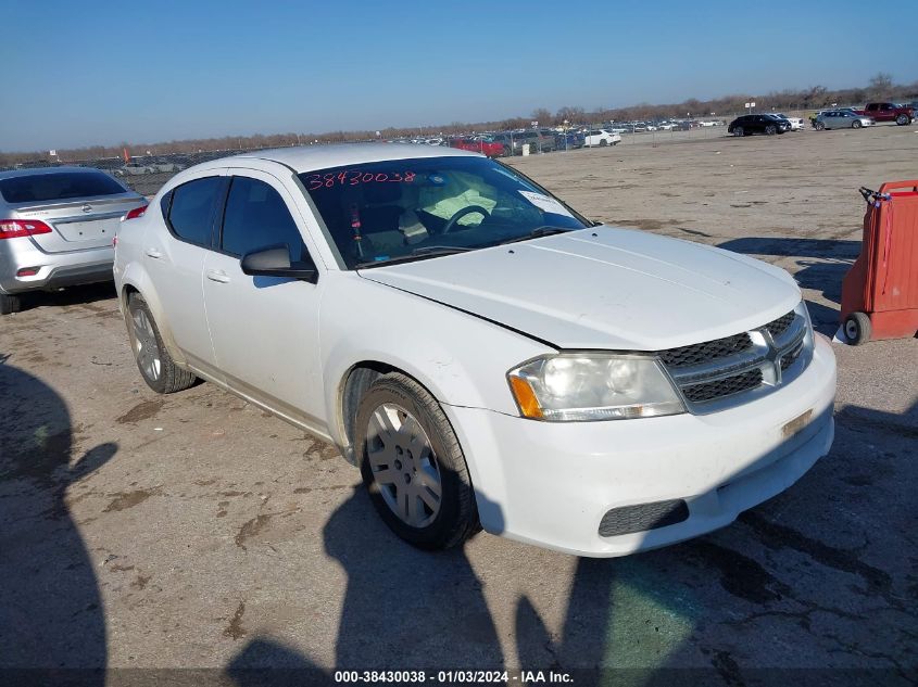 2014 DODGE AVENGER SE - 1C3CDZAG7EN104324