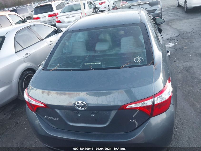 2016 TOYOTA COROLLA LE - 2T1BURHE6GC563250