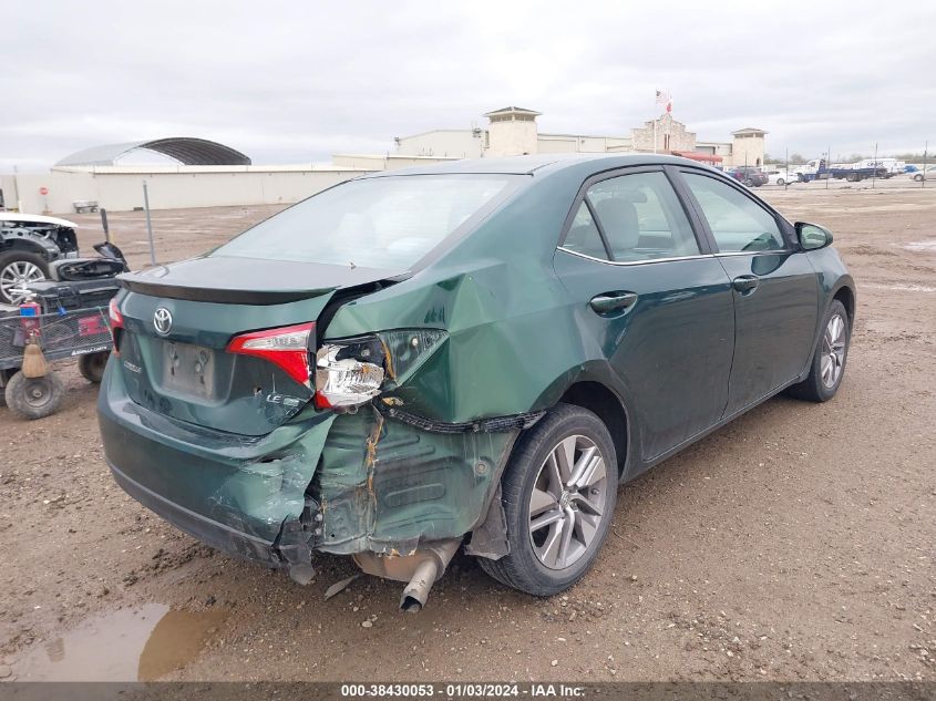 2014 TOYOTA COROLLA ECO/ECO PLUS/ECO PREMIUM - 5YFBPRHE1EP073819