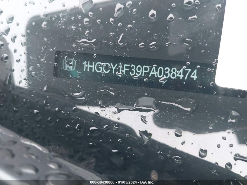 2023 HONDA ACCORD EX - 1HGCY1F39PA038474