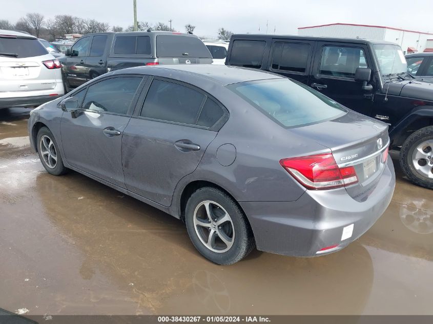 2015 HONDA CIVIC SE - 19XFB2F71FE092899