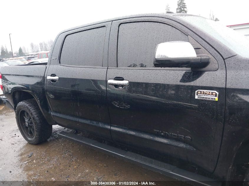2018 TOYOTA TUNDRA CREWMAX 1794/PLATINUM - 5TFAY5F16JX707235