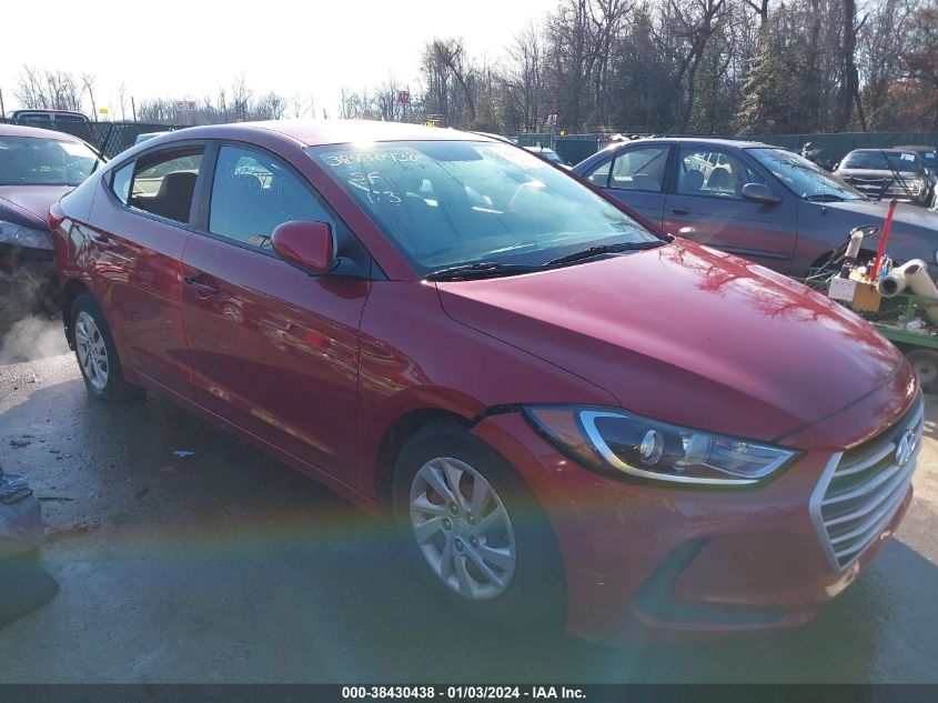 2018 HYUNDAI ELANTRA SE - KMHD74LF3JU453765