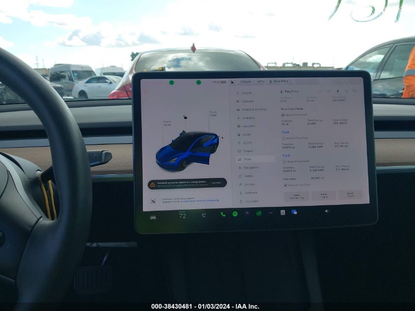 2021 TESLA MODEL 3 STANDARD RANGE PLUS REAR-WHEEL DRIVE - 5YJ3E1EA5MF939433