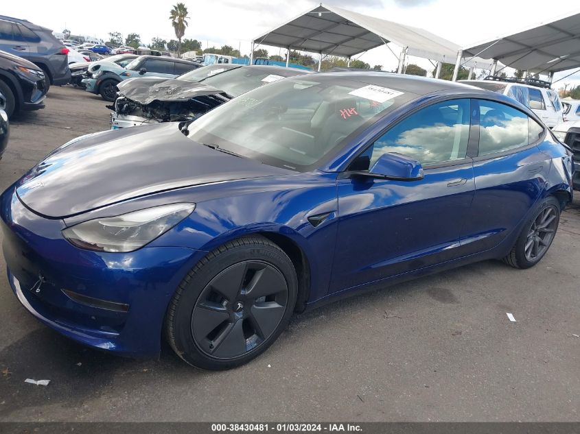 2021 TESLA MODEL 3 STANDARD RANGE PLUS REAR-WHEEL DRIVE - 5YJ3E1EA5MF939433
