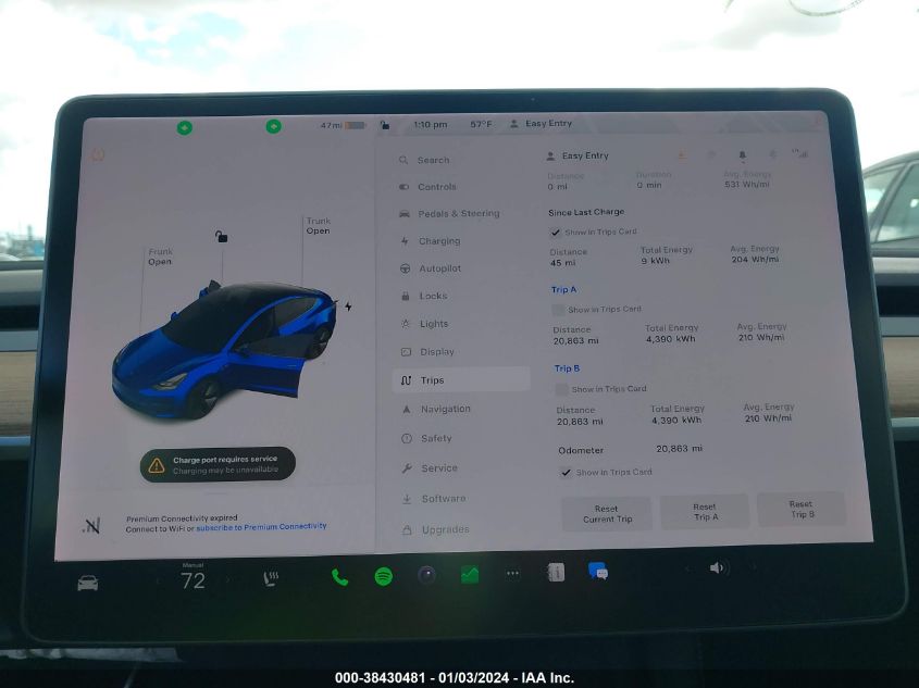 2021 TESLA MODEL 3 STANDARD RANGE PLUS REAR-WHEEL DRIVE - 5YJ3E1EA5MF939433